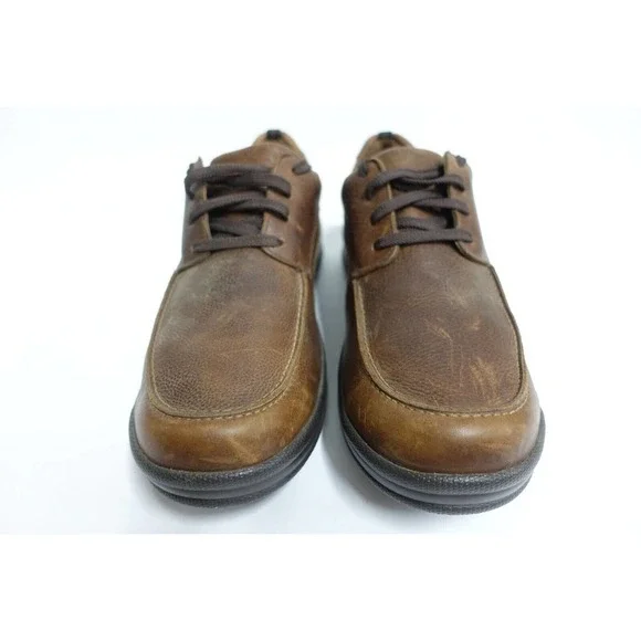 SAS Men Shoes Move On Brown Sz 12 M Medium Leather Lace-Up Comfort Sneakers